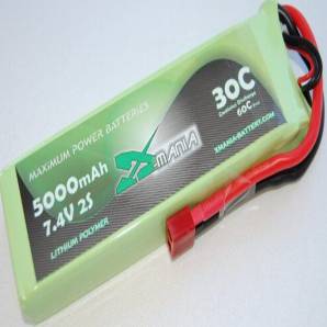 Xmania 7.4V 5000mAh 30C Lipo Battery Pack